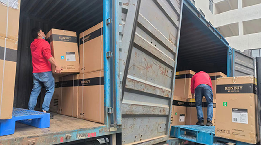 整裝待發(fā)！客戶50臺(tái)衣物烘干機(jī)裝柜完畢