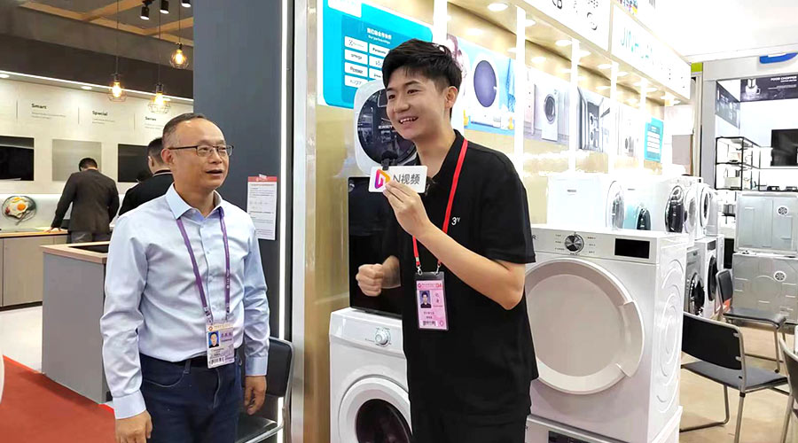廣交會熱點(diǎn)！央視、新華網(wǎng)等媒體聚焦金環(huán)電器滾筒干衣機(jī)